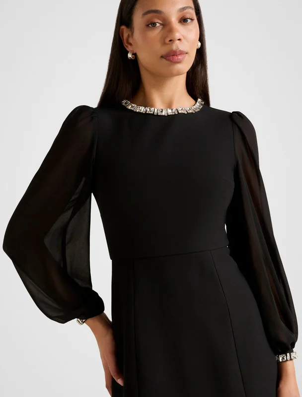 forever new  INDIANA Embellished Mini Dress for Women | Best Price UAE